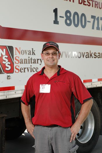 Paper Shredding Services truck driver.